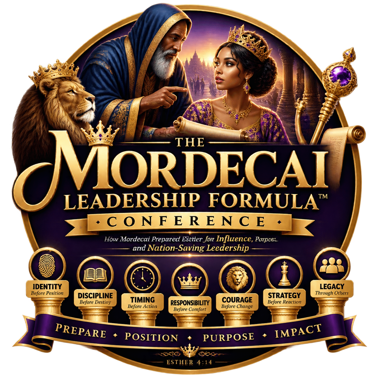 The Mordecai Leadership Formula Conference emblem