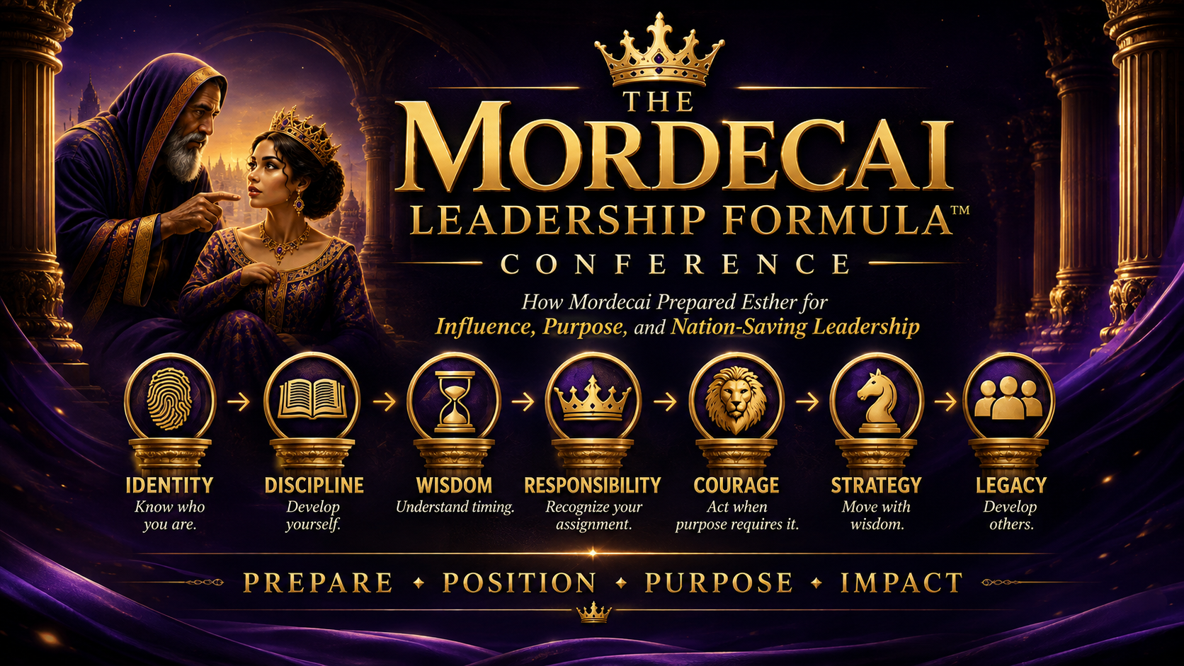 The Mordecai Leadership Formula Conference featuring Mordecai and Esther